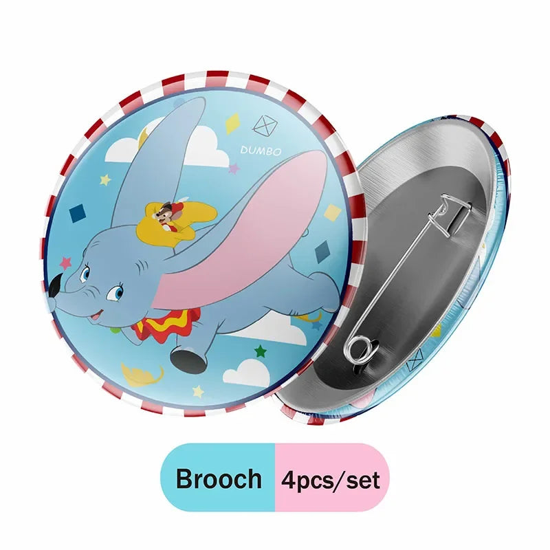 Cartoon Dumbo Theme Birthday Decorations Disposable Party  Tableware Sticker Label Children's Day Baby Shower Supplies