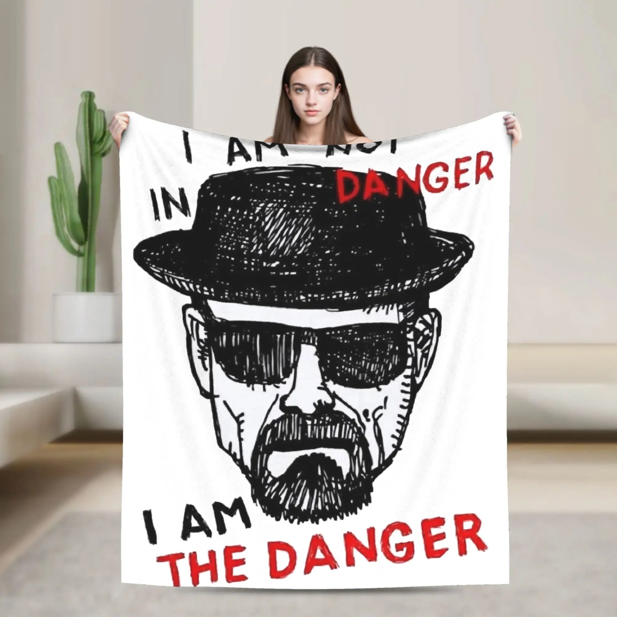 Bryan Cranston Blanket Breaking Bad Walter White Plush Novelty Warm Throw Blanket for Bed Sofa  Winter