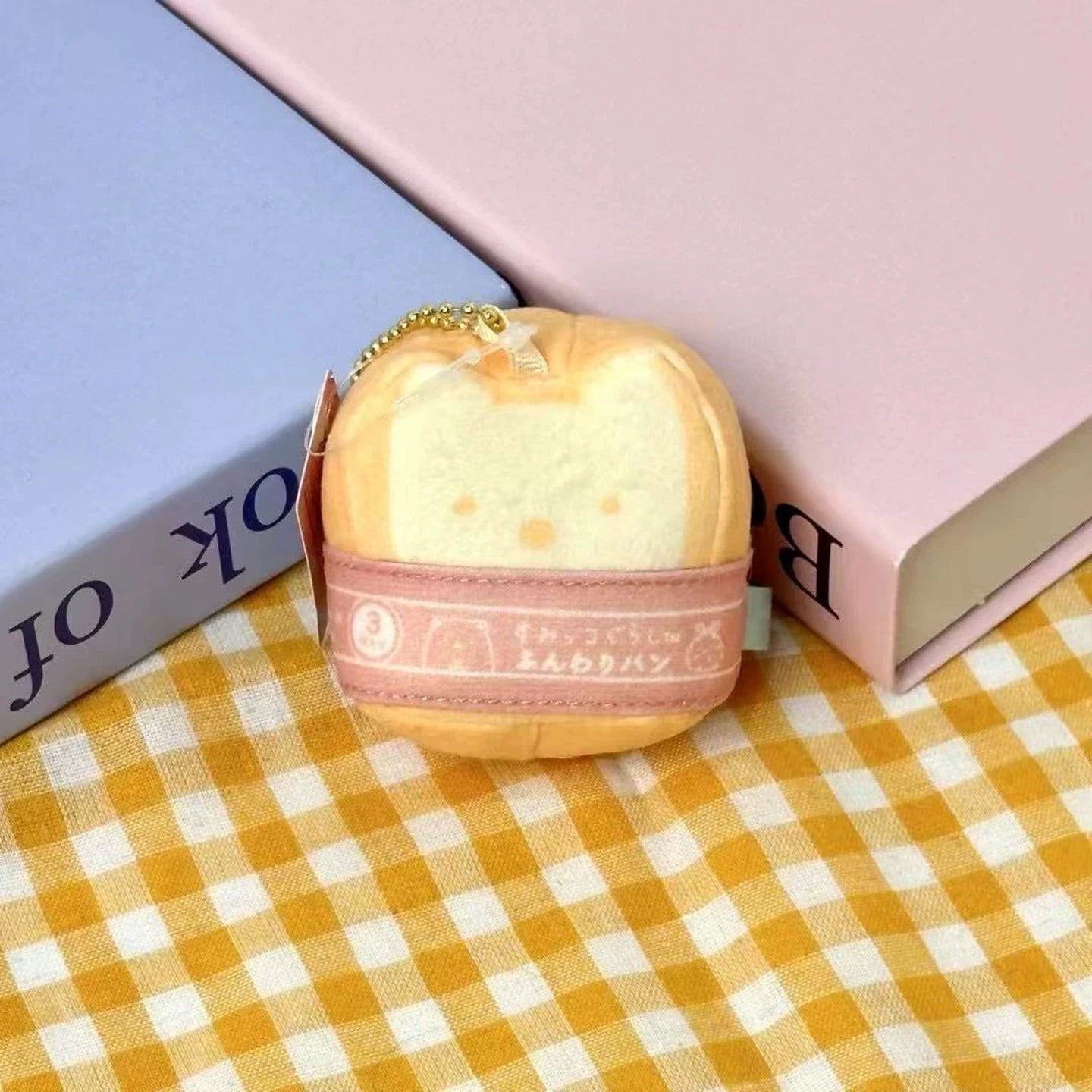 Cute Sumikkogurashi Plush Keychain Potted Plant Vegetable Kawaii AppleToast Soft Stuffed Broccoli Keychain Accessorie Gifts