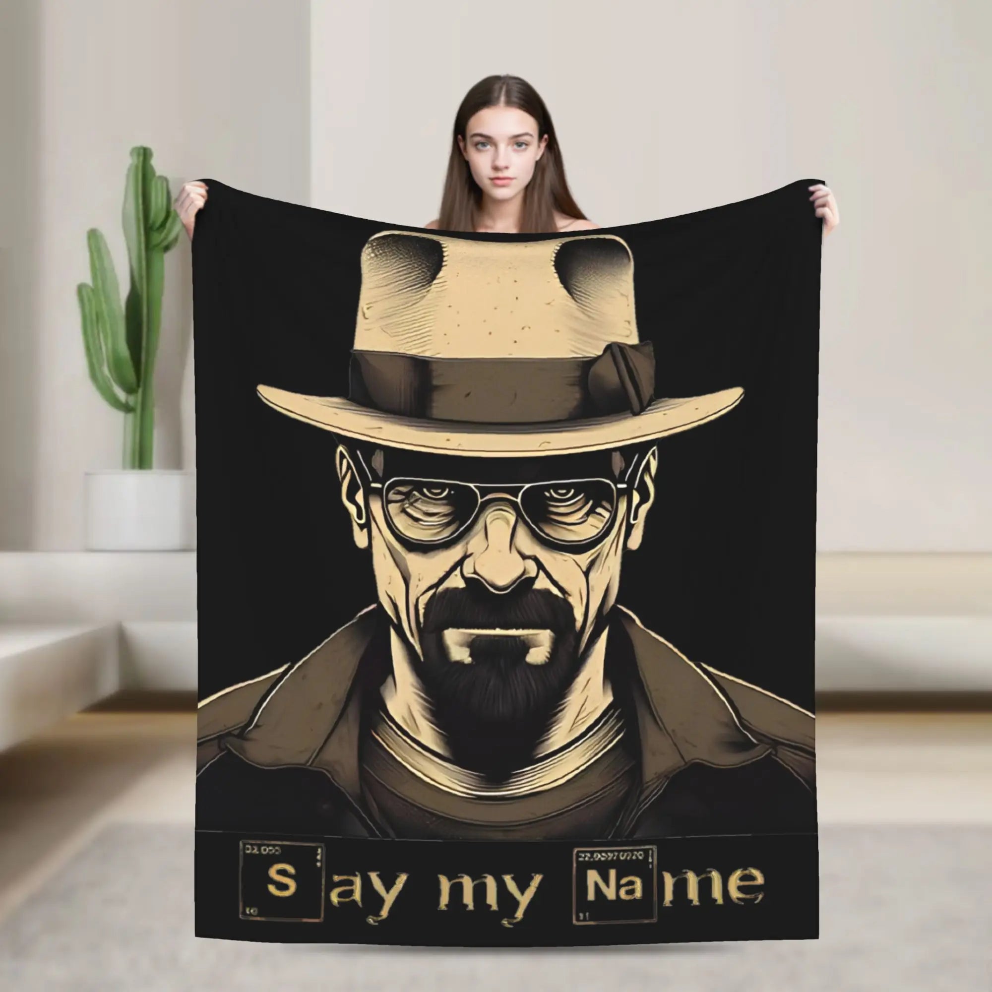 Breaking Bad Barrel Bee Blanket  Wool Novelty Soft Throw Blanket for Bed Sofa Autumn/Winter