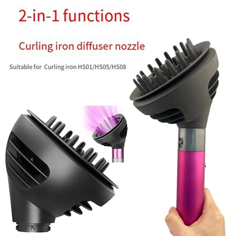 A60P Hair Nozzle For Dyson Airwrap HS01 HS05 HS08 Hair Straightener/Curling For Dryer-Faster And Define Wavy, Cu-Rly