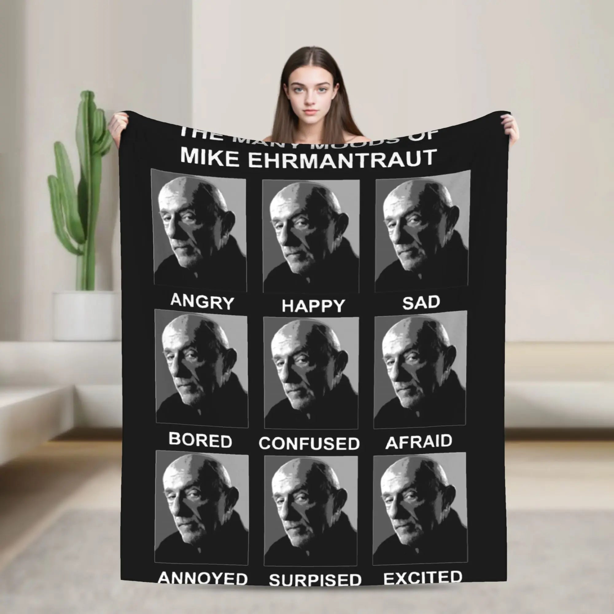 Breaking Bad Barrel Bee Blanket  Wool Novelty Soft Throw Blanket for Bed Sofa Autumn/Winter