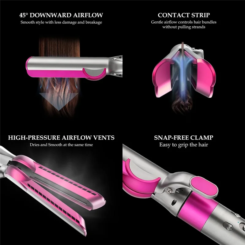 Round Brush & Airflow Attachment For Dyson Airwrap Styler HS01 HS05 HS08 For Smooth Hair Style And Hair Curling