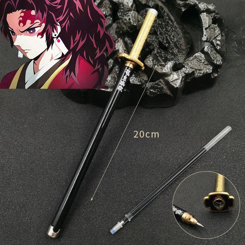 20cm  Anime Peripheral Neutral Pen/my Wife/Zenyi/moth/butterfly Blade Day Wheel Knife Stationery Signature Pen