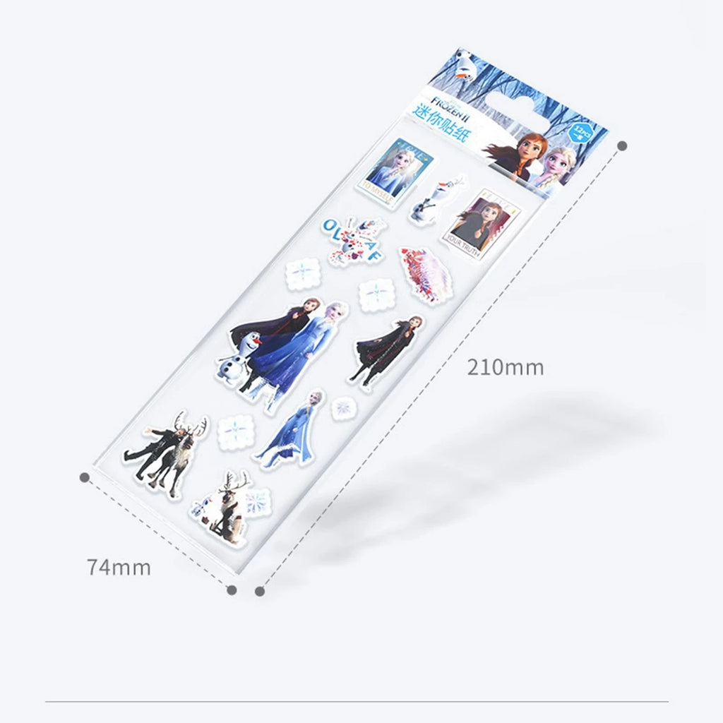 12pcs Sticker Different 3D Puffy Bulk Stickers Cartoon Movie Anime Frozen Sofia Mickey Minnie Princess Kids Girl Toy Gift