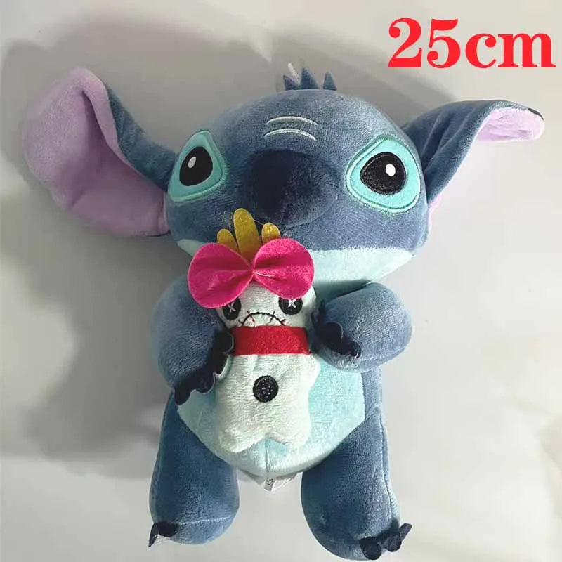12cm-20cm Lilo And Stitch Couple Style Plush toy Cute Cartoon Pink Stitch soft Stuffed Plush Dolls Pendant Toys Christmas Gifts