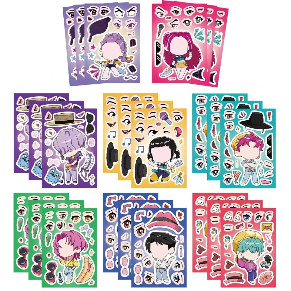 Demon Hunter Birthday Party Supplies Favors Kids Surprise Goody Bags Fillers Balloons Banner for Girls K-pop Anime Cosplay Party