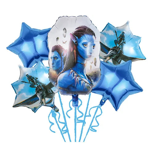 Avatar Balloon Boy War Birthday Party Supplies Baby Shower Pandora Na'vi Neytiri Decor Home Garden Decoration Party Balloons