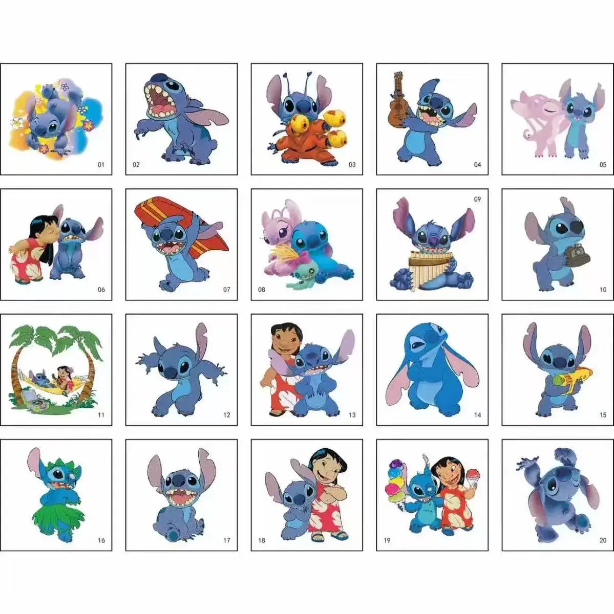 20pcs/set Cartoon Kpop Demon Hunters Temporary Tattoo Sticker Rumi Cute Waterproof Tattoo For Funny Party Gift