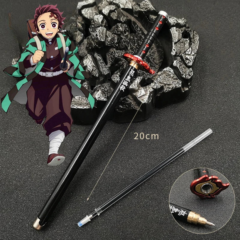 20cm  Anime Peripheral Neutral Pen/my Wife/Zenyi/moth/butterfly Blade Day Wheel Knife Stationery Signature Pen