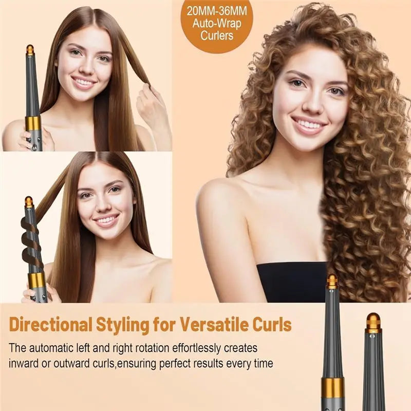 Conical Long Barrels(0.78In-1.4In) Round Volumizing Brush For Dyson Airwrap HS01 HS05 HS08 Curling Iron Attachment