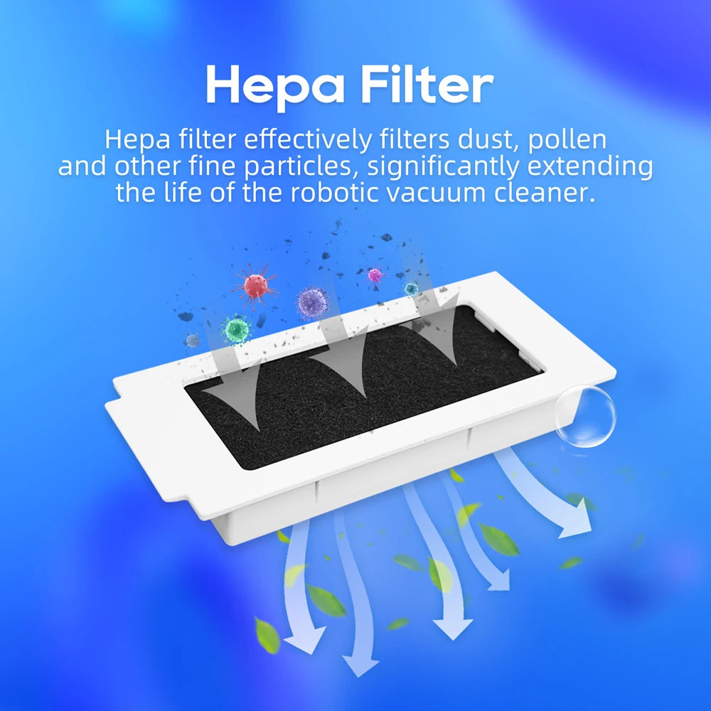 Compatible For ECOVACS DEEBOOT T30 OMNI / T30 PRO OMNI Spare Parts Main Side Brush Hepa Filter Mop Cloth Dust Bag Consumables