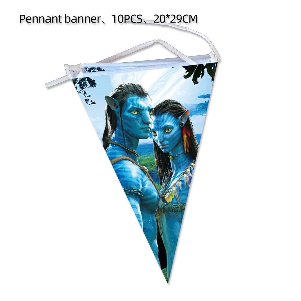 Customizable The Movie Avatar Balloon Birthday Party Decoration Banner Cake Topper Child Birthday Party Supplise Baby Shower