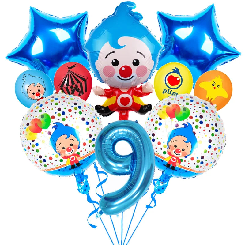 Circus Birthday Party Decor Set Clown Balloons Disposable Tableware Tablecloth Cup Kids Boy Party Supplies Baby Shower Gifts