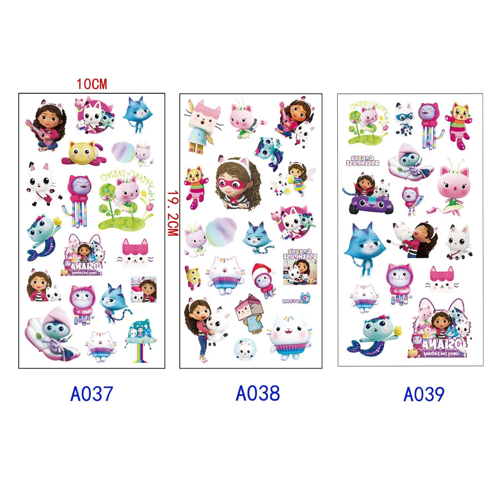 Cartoon Gabby Doll House Party Supplies Tablecloth For Kids Disposable Table Cover Favor Doll House Birthday Festival Decoration