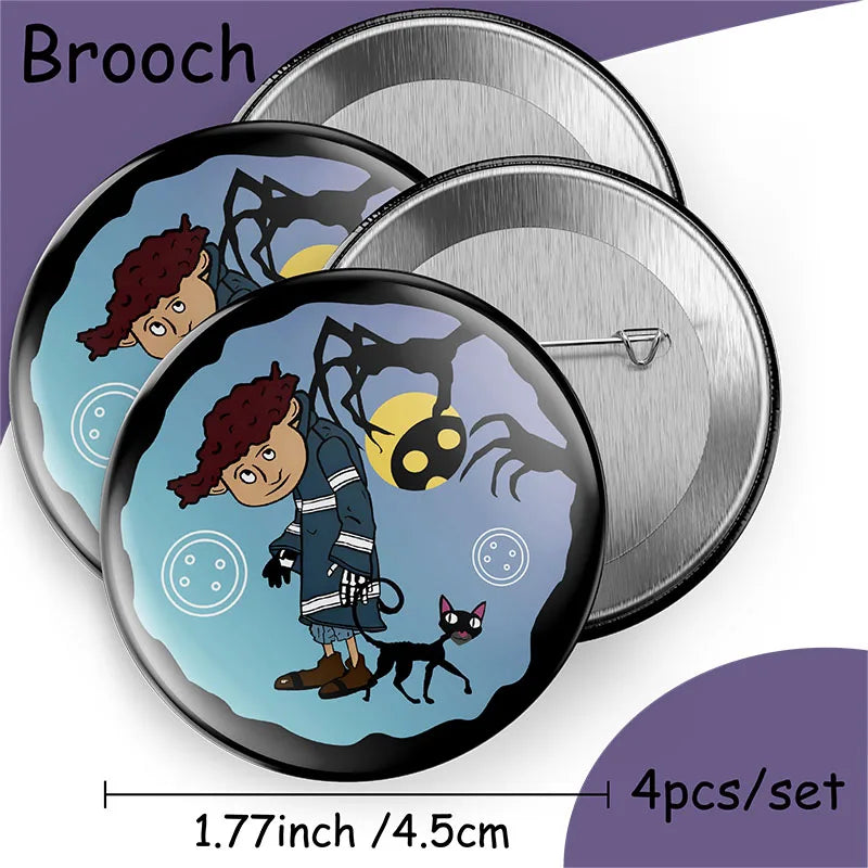 Coraline Birthday Party Decoration Disposable Set Tableware Plate Honeycomb  straws Cake Napkins Toppers for Kid Shower Supplies