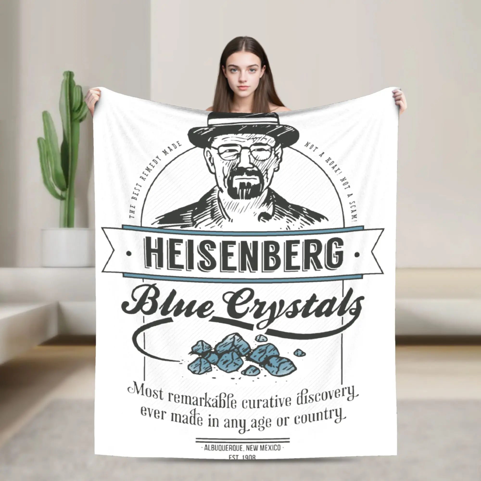 Bryan Cranston Blanket Breaking Bad Walter White Plush Novelty Warm Throw Blanket for Bed Sofa  Winter