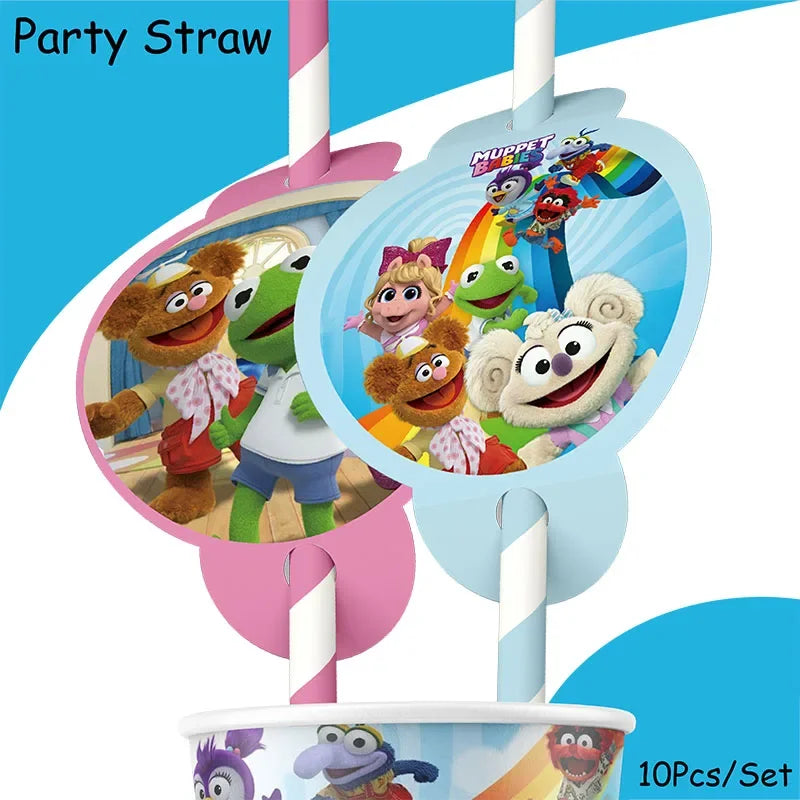 MUPPET BABIES Birthday Party Disposable Tableware Balloons Cute Birthday Party Decorations Party Decoration Baby Shower