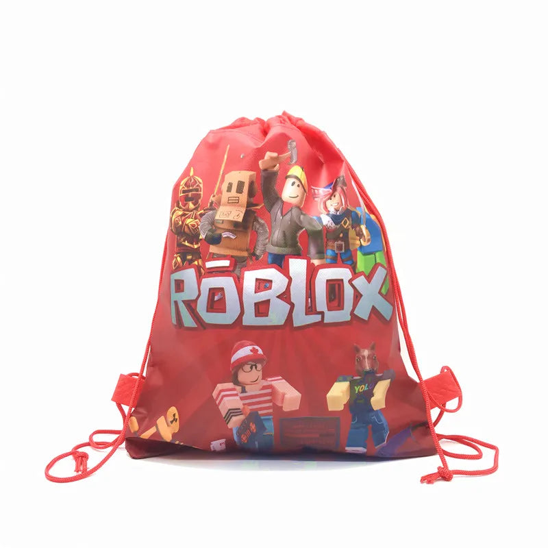 Cartoon Pink Roblox Birthday Party Decorations Napkins balloons Plate Girls Baby Shower Disposable Robot Tableware Supplies set