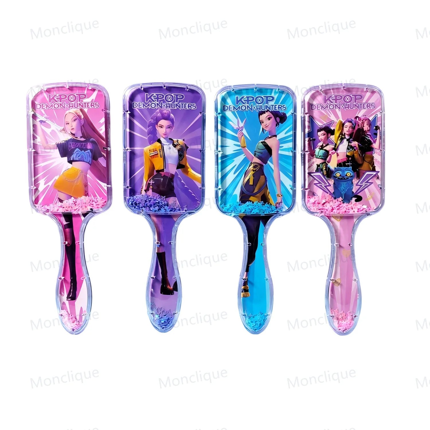 1/4pcs Anime KPop Demon Hunters Comb Series Cartoon Peripheral Air Cushion Massage Comb Children Girl Student Comb Fan Club Gift