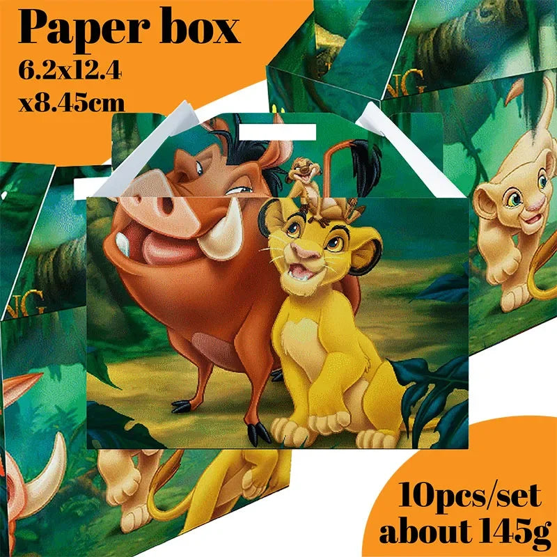 Disney Lion King Graduation Theme Decorations Lion King Backdrop Disposable Tableware Baby Shower Kids Party Supplies Gift
