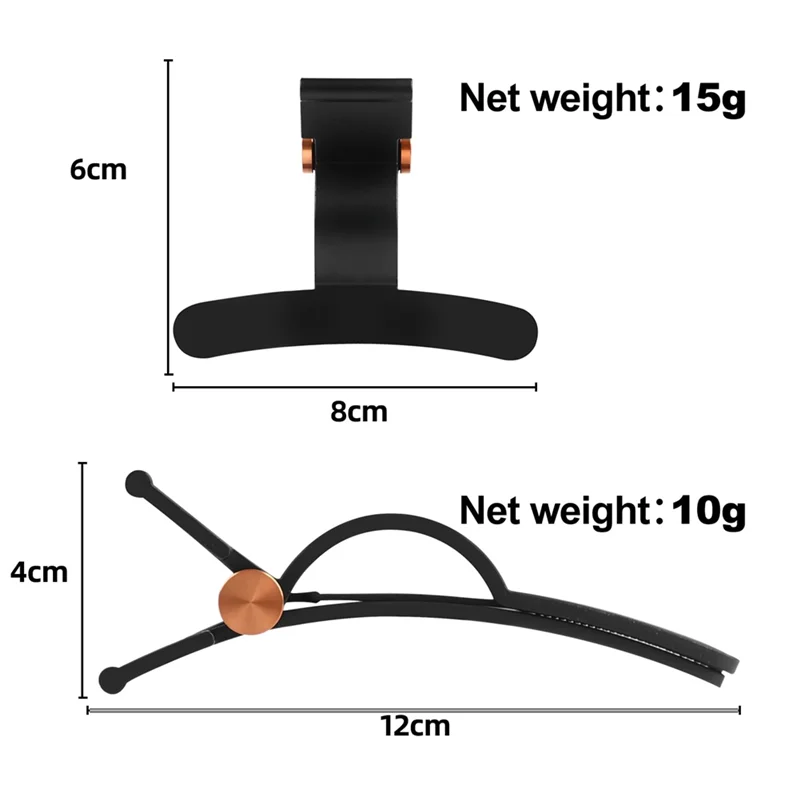 For Dyson Airwrap 4Pcs For Styling Hair Clips, 2 Wide& 2 Anti-Slip Grip, Part No 973267-01 Gold