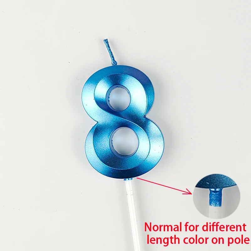 Birthday Digital Candle Opera House Digital Candles Birthday Cake Decoration Party Blue Pink Creative Candles