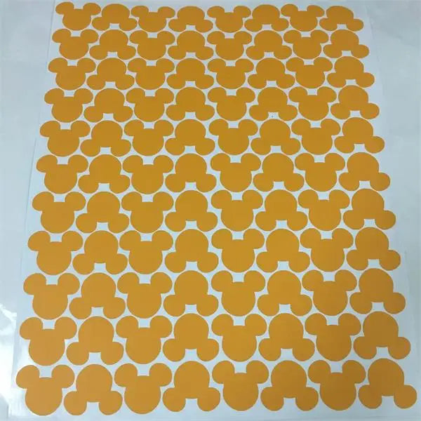 88pcs/set Cartoon Mouse Head Wall Sticker For Kids Rooms Home Decor Glass Bottle Kitchen Label Adhesive Stickers Art Wallpaper
