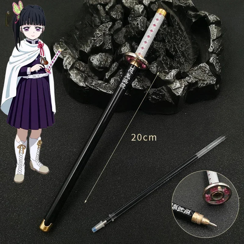 20cm  Anime Peripheral Neutral Pen/my Wife/Zenyi/moth/butterfly Blade Day Wheel Knife Stationery Signature Pen