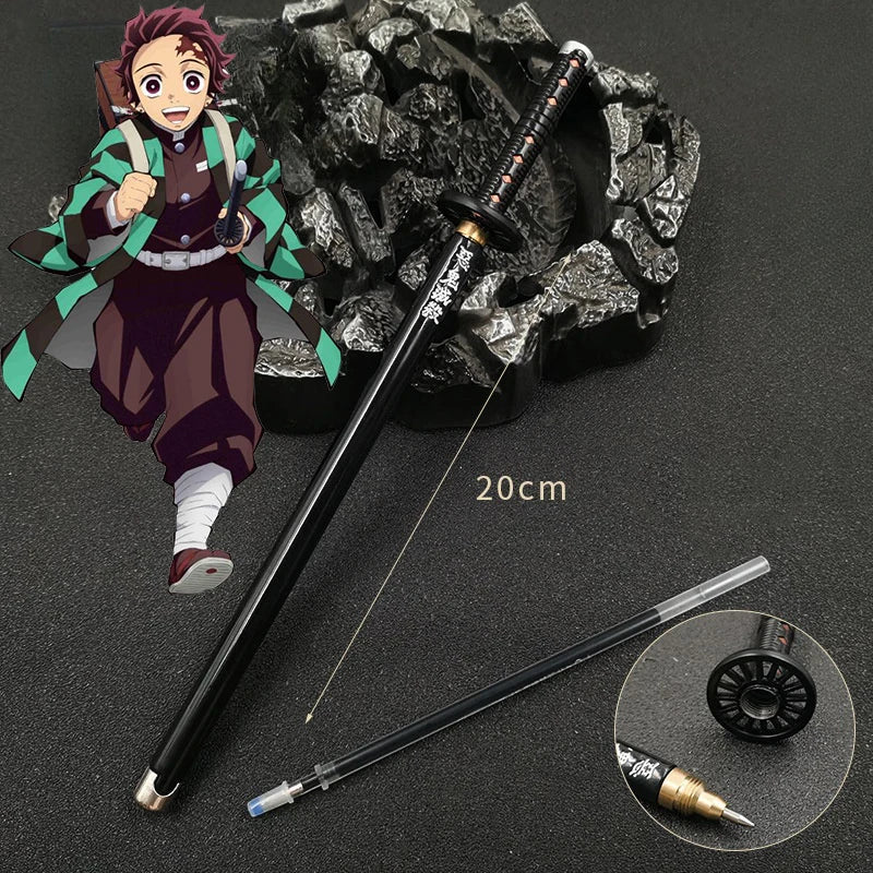 20cm  Anime Peripheral Neutral Pen/my Wife/Zenyi/moth/butterfly Blade Day Wheel Knife Stationery Signature Pen