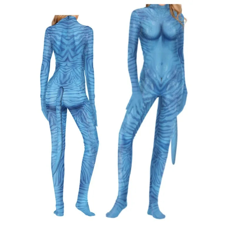 Anime Movie Avatar Series One-piece Tight-fitting Clothes Theme Party Cosplay Boys and Girls One-piece Tight-fitting Suit