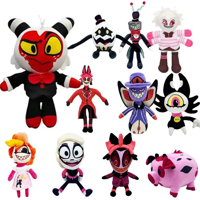 2026 Plush Adam Hazbin Hotel2 Soft Stuffed Costume Cute Cartoon Plushie Toy Figure Alastor Plush Toy For Boy Girl Christmas Gift