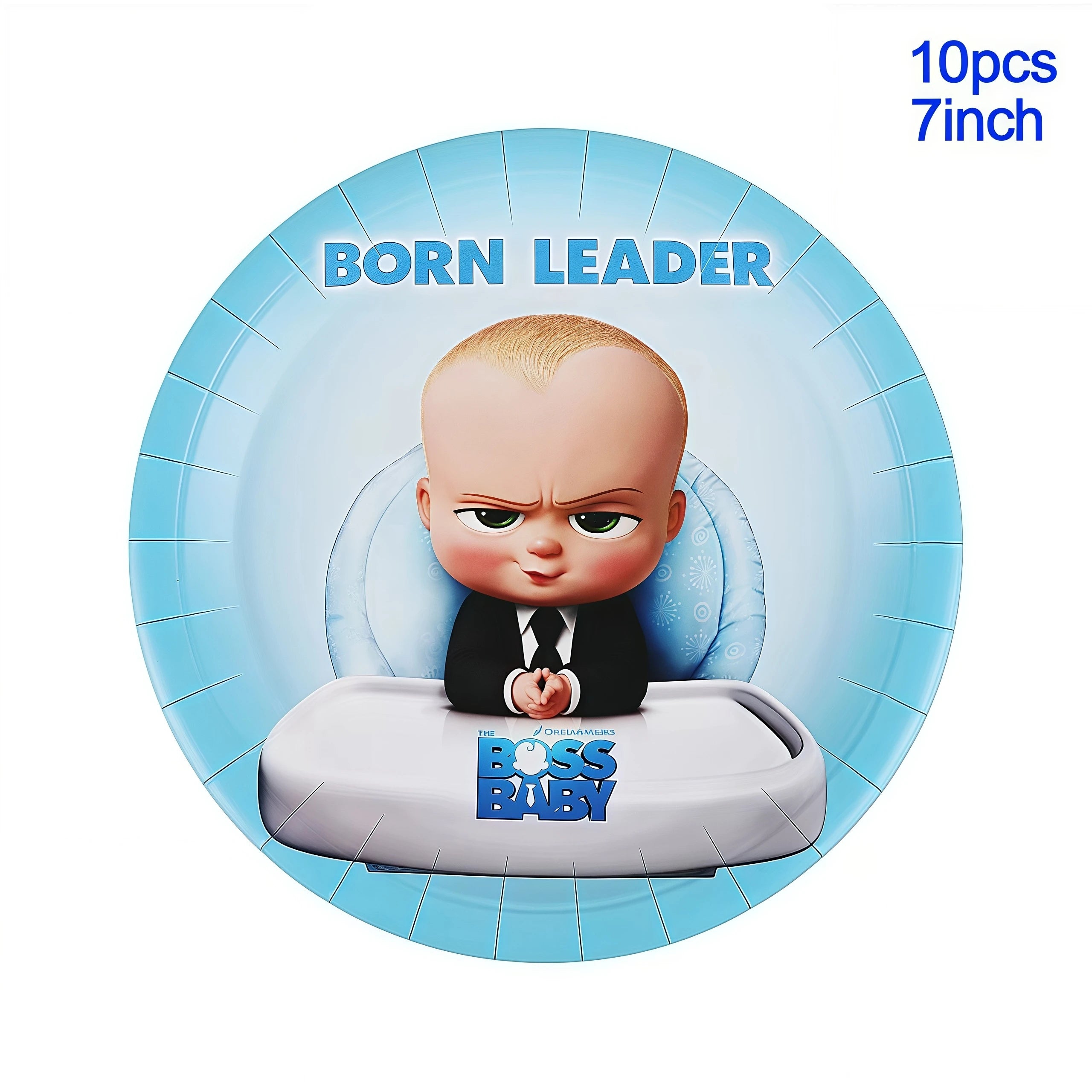Cartoon Bossed Baby Theme Newborn 1st Birthday Party Decor Disposable Tableware Background Balloon Kid Baby Shower Supplies Gift